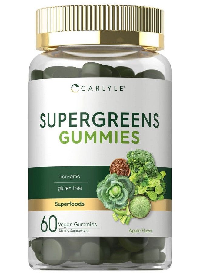 CARLYLE - Super Greens Gummies ; Vegan Nongmo And Gluten Free Supplement - Image 1