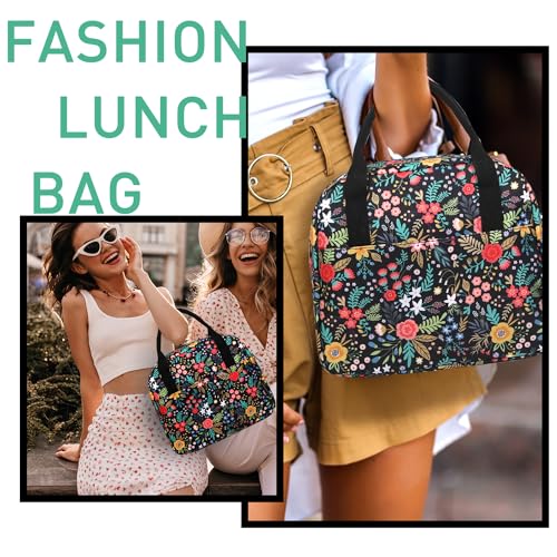 VLM Lunch Bag,Lunch Box for Women Men,Reusable Insulated Lunch Tote,Small Leakproof Cute Lunch Cooler with High Capacity for Work,Picnic,Camping - Image 5