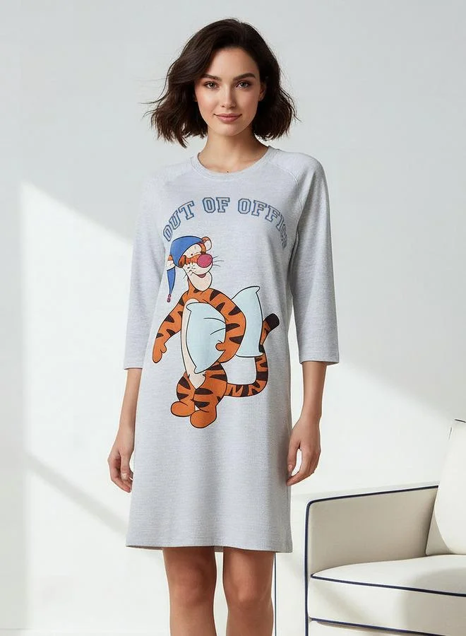 Splash FAV Sleepshirt 3/4 Sleeves with Tigger Print