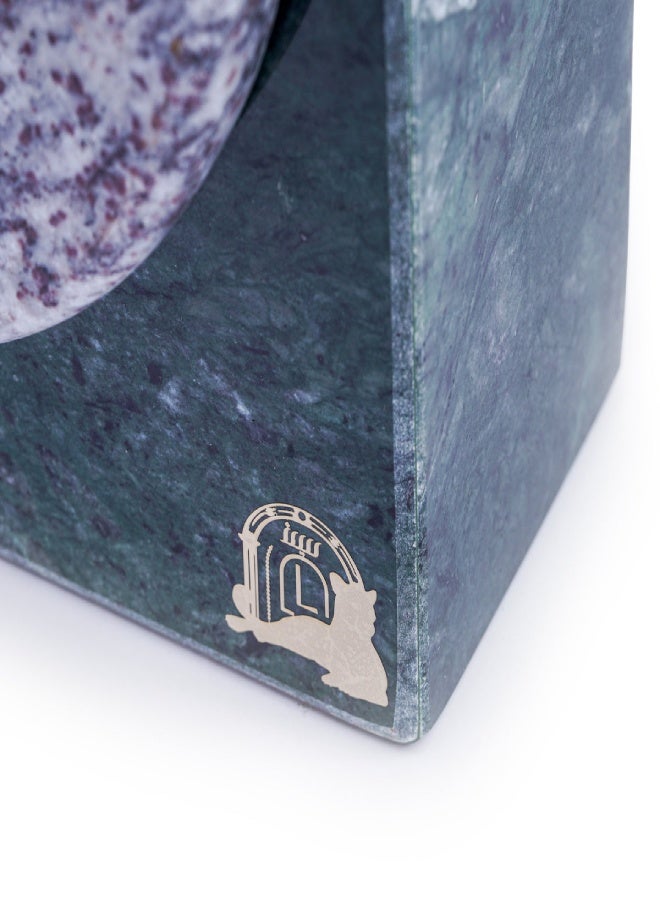 Layers Floral Verde India Small Vase – Natural Marble - Image 4