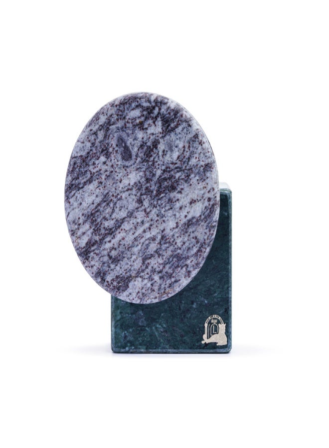 Layers Floral Verde India Small Vase – Natural Marble - Image 2