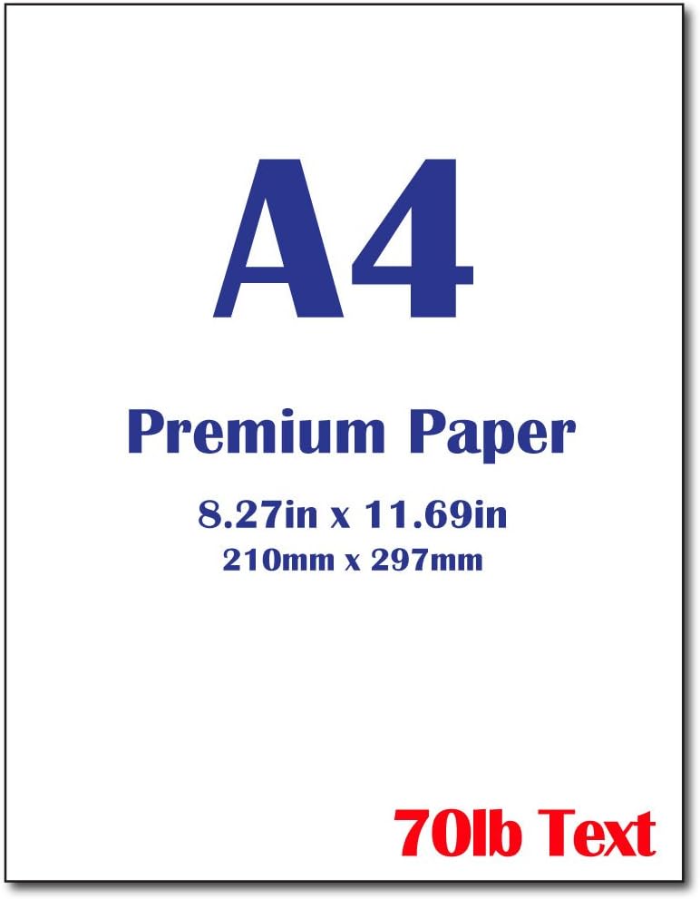 Desktop Publishing Supplies Premium A4 (8.3"x 11.7") Printer Paper - 70lb Text (105 gsm) Bright White Paper (400 Sheets) - Image 1
