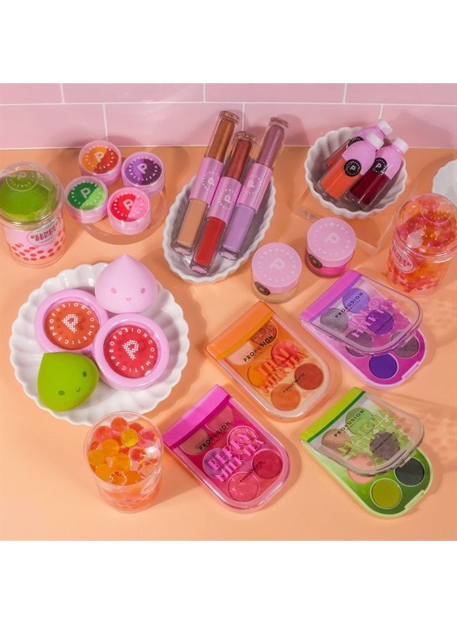 Profusion Cosmetics ثنائي محددات مائية - محددات ذات لونين متضمنة فرشاة ماء قابلة لإعادة التعبئة (توت) - Image 1