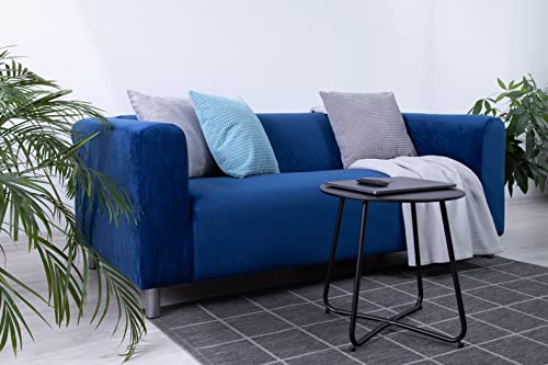 MASTERS OF COVERS Snug Fit Classic Velvet Klippan Loveseat Slipcover for The IKEA 2 Seater Klippan Loveseat Sofa Cover Replacement (Blue, Velvet) - Image 3