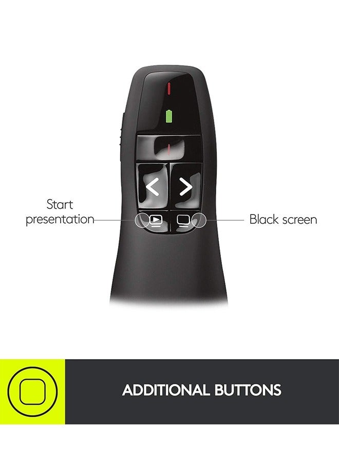 Generic Wireless Presenter Black, Clicker for Laptop Presentations Remote, USB Wireless Presenter Remote, Power Point Remote Clicker for Computer/ Mac/ PPT/ Google Slide Advancer  - Image 4