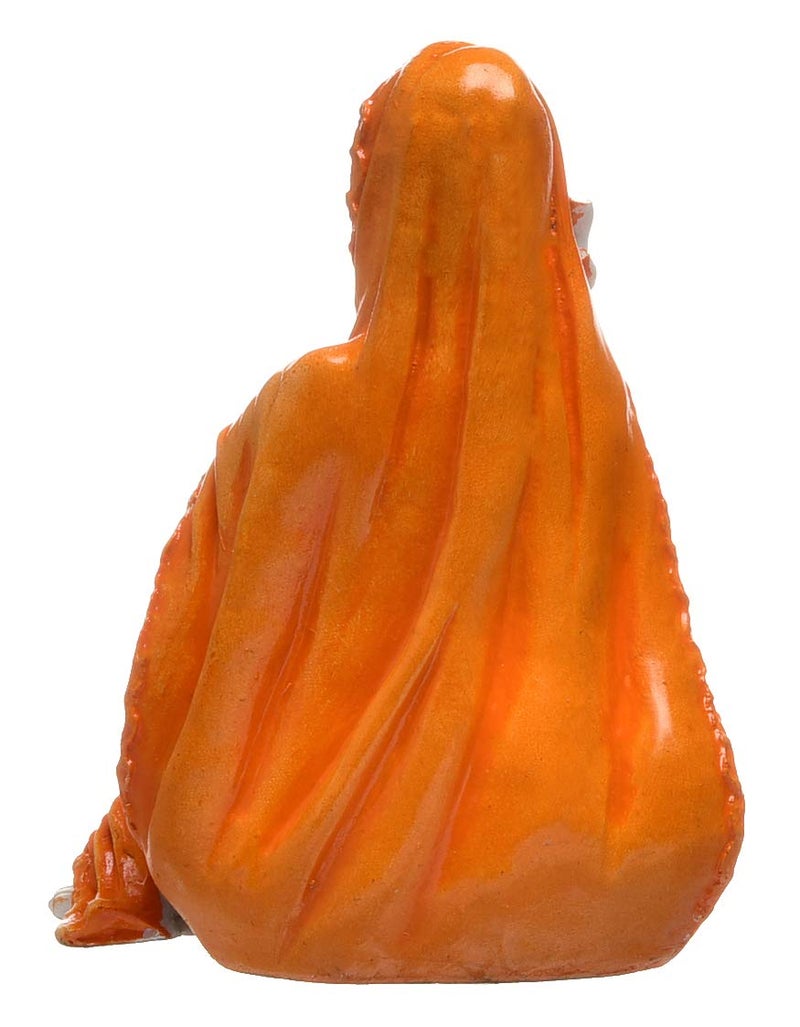 Karigaari Handcrafted Rajasthani Lady with Water Matka Showpiece Polyresin Showpiece for Home Decor Orange Brown 1524 cm x 1524 cm x 17118 cm - Image 5