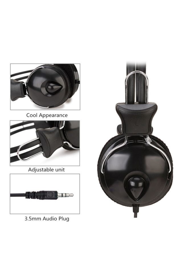 BURAQ - Soyto SY808MV Online Class Office Computer Headset, Cable Length: 1.6m, Color: Black 3.5mm - Image 1