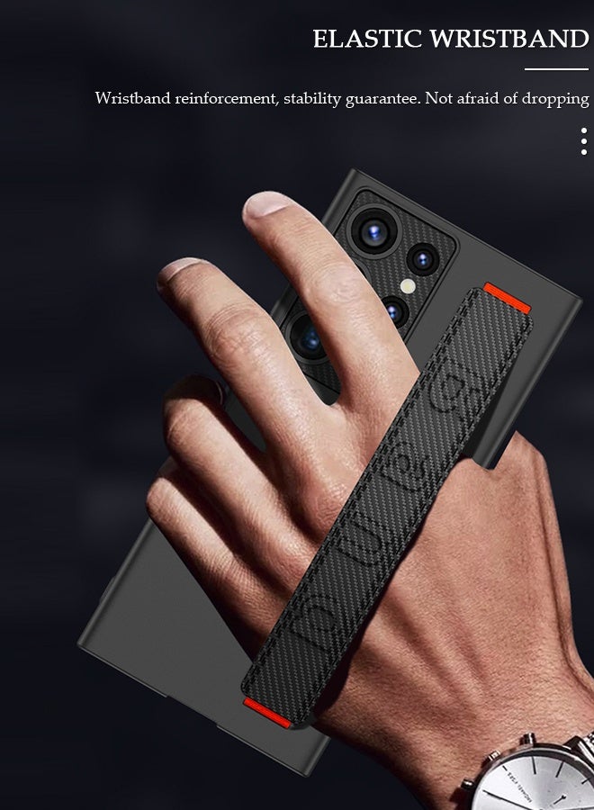 DUNISO Samsung Galaxy S23 Ultra Case, S23 Ultra Slim Stand Case, Galaxy S23 Ultra Case Supports Wireless Charging [Adjustable Stand, Anti-Drop, Anti-Fingerprint, All-Around Protection] Black - Image 2