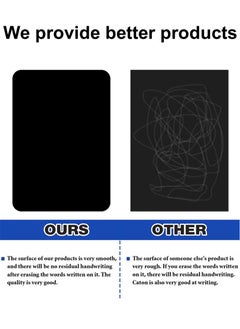 Arabest Magnetic Black Dry Erase Board, Small Chalkboard for Fridge, Refrigerator Magnetic Whiteboard Sheet with Magnet Blackboard Markers(45X30cm)  - Image 5