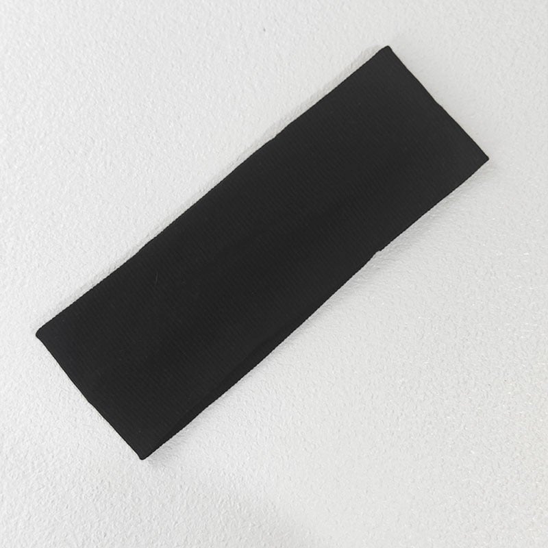 Generic Song Yanfei Same Style Knitted Hair Band Womens Autumn and Winter Sports Hair Band Daily Wear Wide-brimmed Solid Color Scarf Headwear Headgear Black