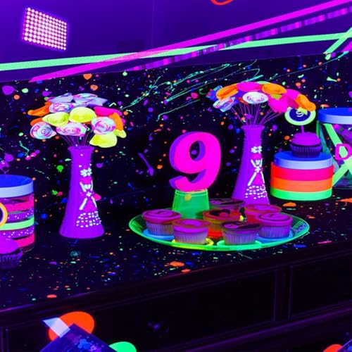 Indmird 2 Pack 100W UV Black Light, IP65 Waterproof, Glow Party Light, Stage Lighting, Halloween, Body Paint, Fluorescent Poster, Neon Glow - Image 5