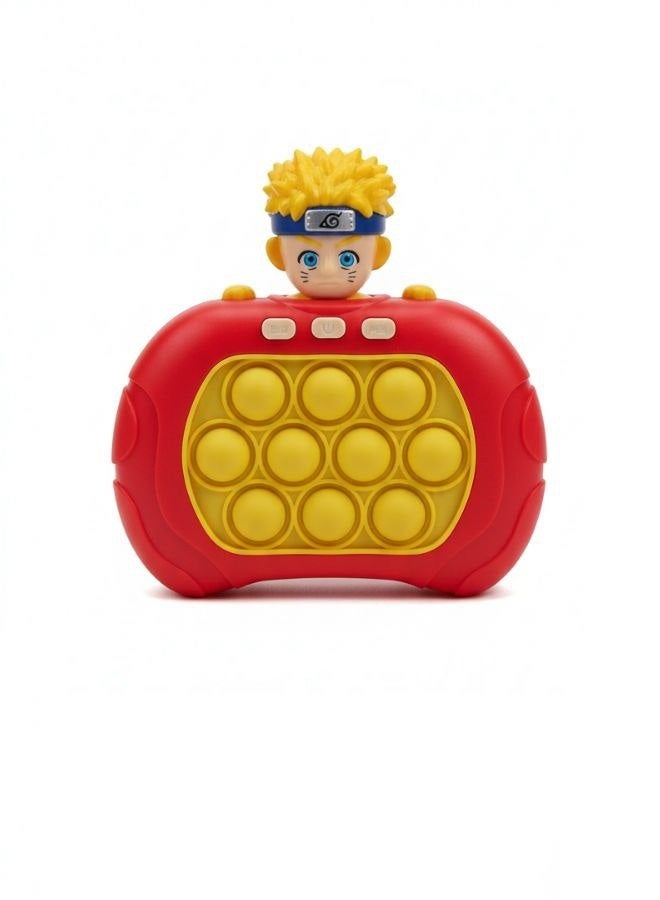 Naruto, Light up Popping Game - Pop-It Toys Controller, Fast Puzzle Toy, Bubble Pushing Toy for Stress Relief for Adults and Kids, 4 Modes - Image 1