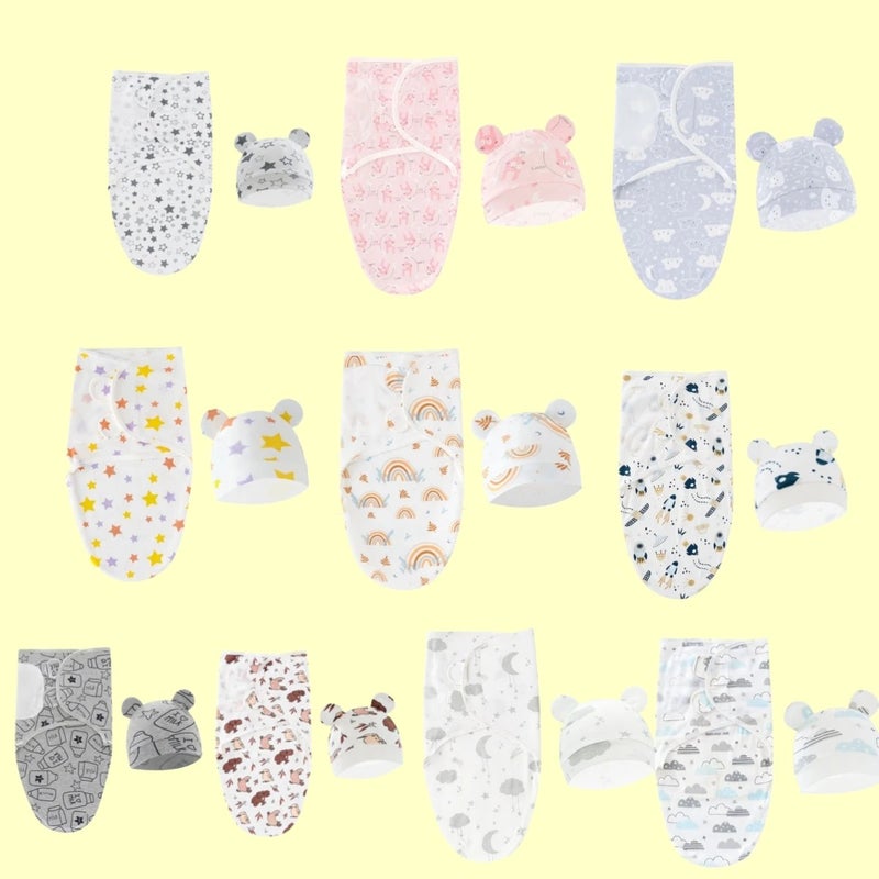 Y&D Swaddlers Baby Swaddling Blanket Sleeping Bag Set - Delivery Room Wrap & Hat - Spring Silkworm Sleeping Bag - Image 2