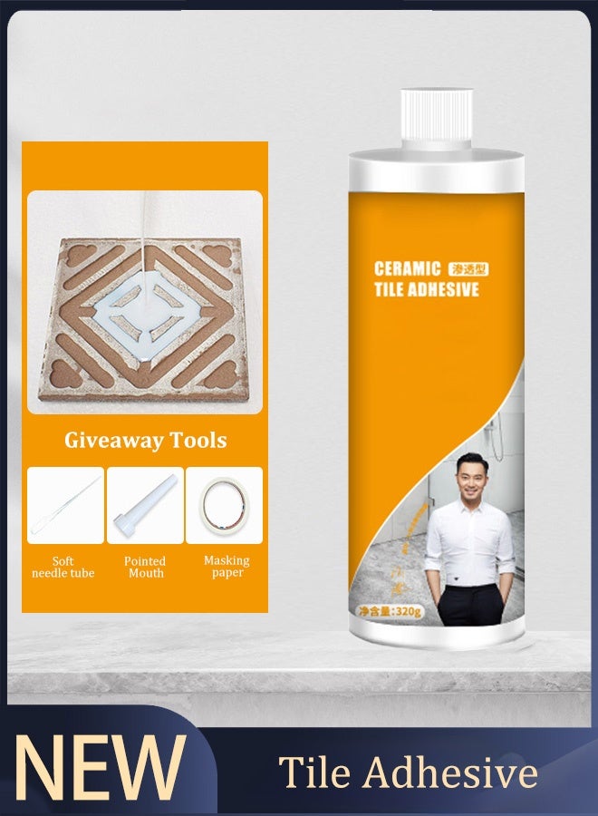 Yibaili tile adhesive tile adhesive penetrating hollow glue household tile repair agent strong tile back glue  - Image 1