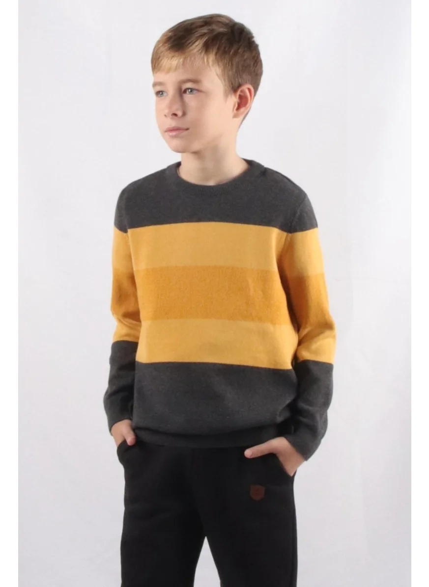 Alexander Gardi Special Collection Color Block Kids Knit Sweater (C21-5192)