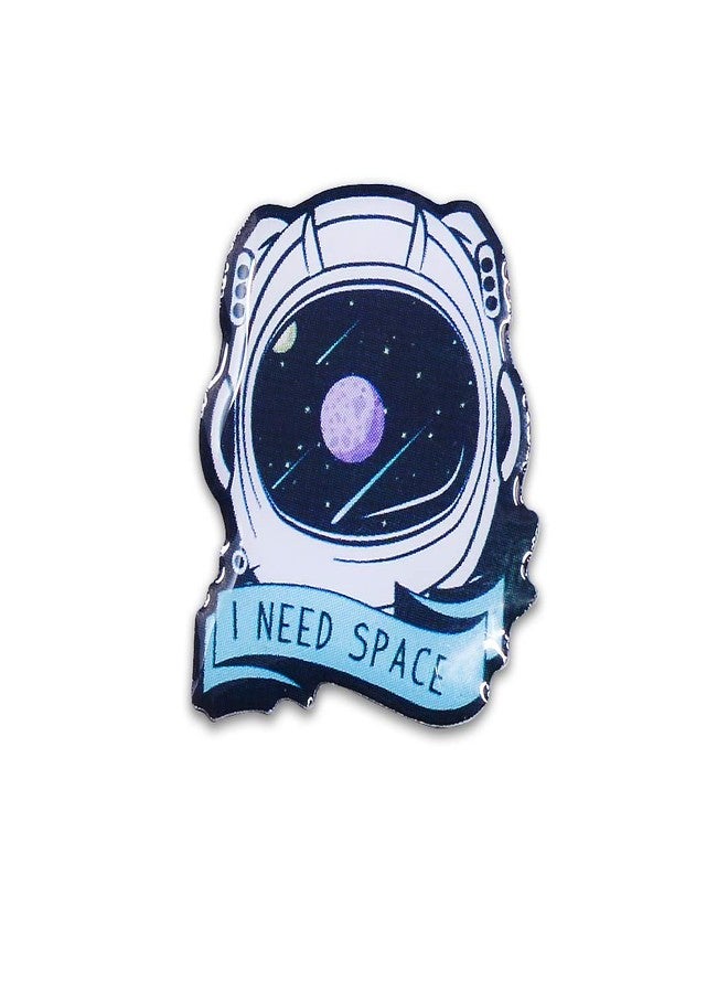 EvolveFISH I Need Space Lapel Pin - [1" Tall]