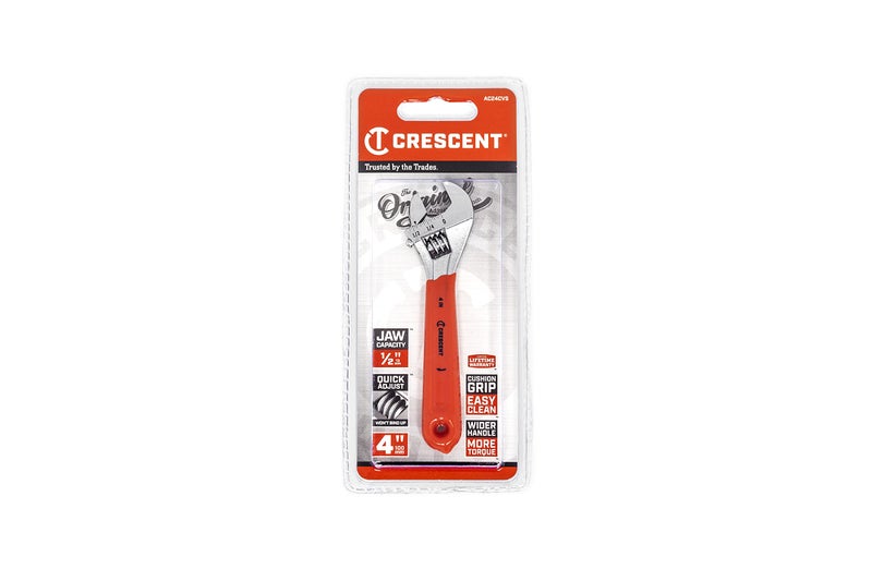 Crescent 4" Adjustable Cushion Grip Wrench - Carded - AC24CVS - Image 5