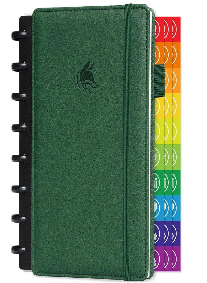 Clever Fox Disc-Bound Weekly Planner - Undated Monthly Notebook with Habit Tracker, Productivity Journal - Life, Work & Goal Organizer, 6.5 x 8.4" (Forest Green) - Image 1