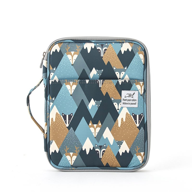 New 192/96 color pencil curtain sketch painting special Pencil Case art student storage bag stationery bag in stock Gray Fox 