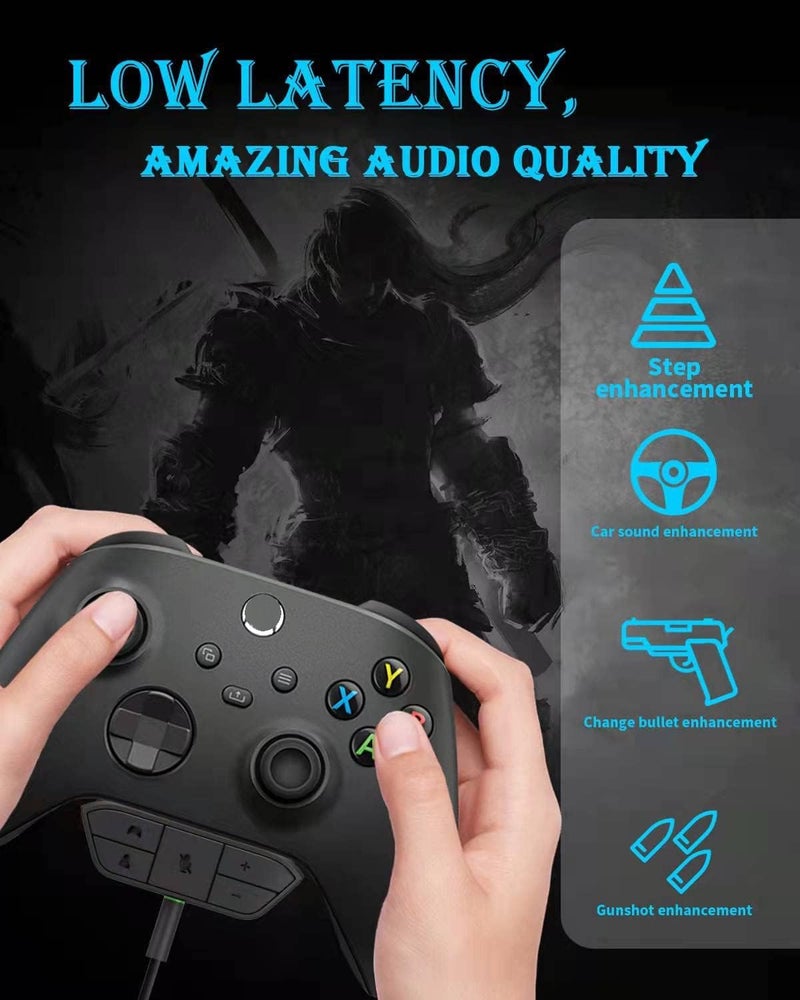 OLCLSS Headset Adapter for Xbox Controller, Mic Adapter for Xbox One/One S/X/Elite 1/ Elite2/ Series S/X Controller, Headphone Adapter for Xbox One Controller - Image 2