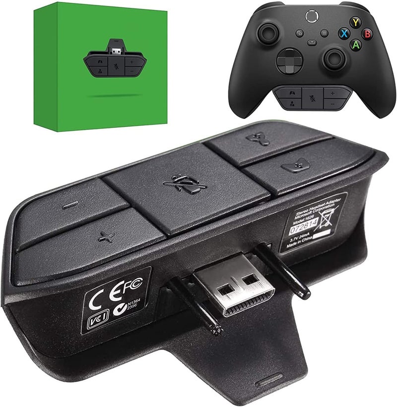 OLCLSS Headset Adapter for Xbox Controller, Mic Adapter for Xbox One/One S/X/Elite 1/ Elite2/ Series S/X Controller, Headphone Adapter for Xbox One Controller - Image 1