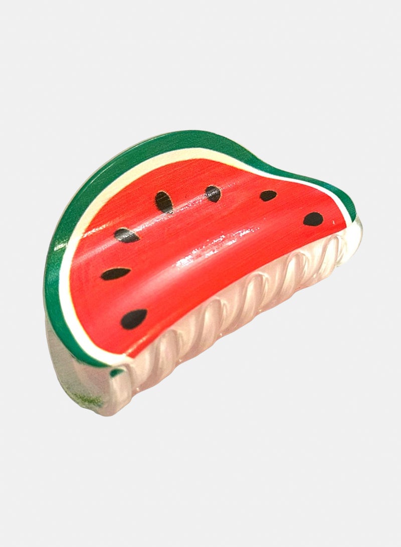 Trio Earrings Watermelon Hair Claw Clip - Image 3