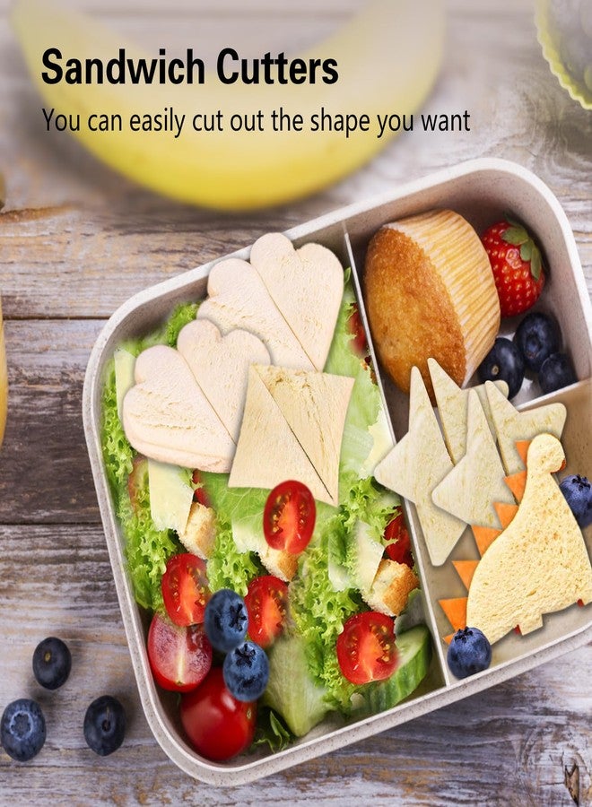 HiempTru Sandwich Cutters for Kids Lunch Box, Fun and Creative Lunch Accessories for Kids Lunches, 4PCS, Includes Various Fruit, Cookie, and Food Cutter Shapes, Ideal for Bento Boxes and Snacks - Image 3