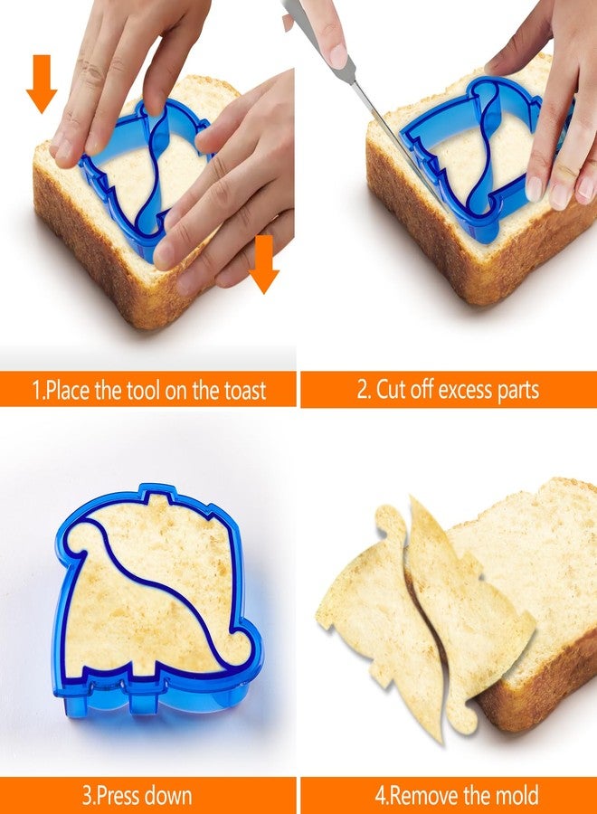HiempTru Sandwich Cutters for Kids Lunch Box, Fun and Creative Lunch Accessories for Kids Lunches, 4PCS, Includes Various Fruit, Cookie, and Food Cutter Shapes, Ideal for Bento Boxes and Snacks - Image 4