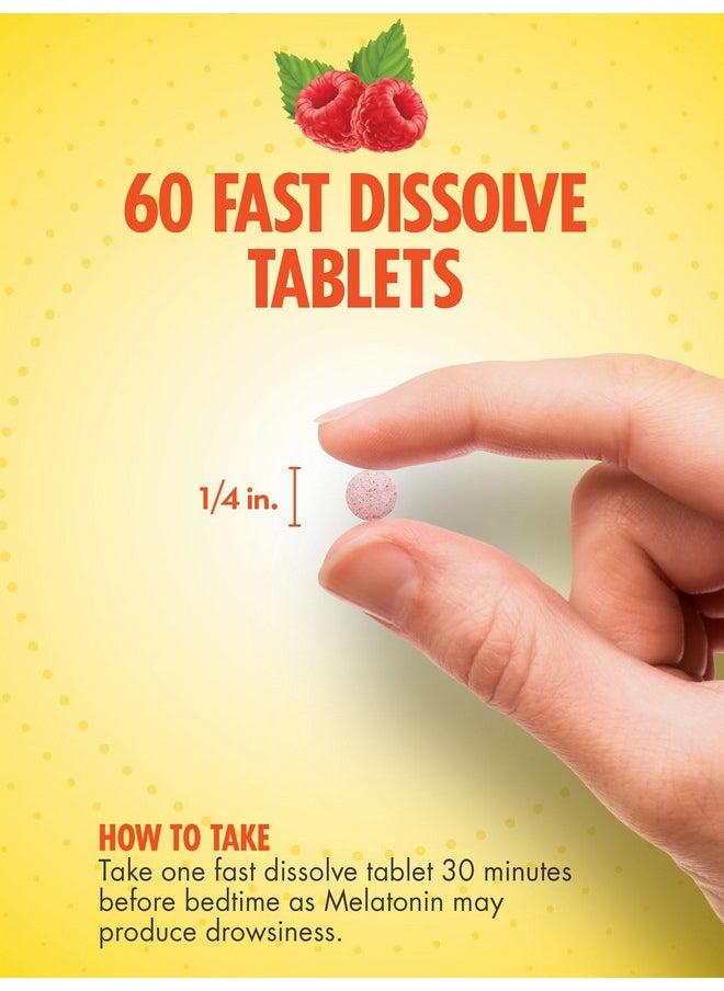 Sundance - Sundance Melatonin 5mg Fast Dissolve Tablets | 60 Count | Natural Berry Flavor | Vegetarian, Non-GMO, and Gluten Free Supplement - Image 1