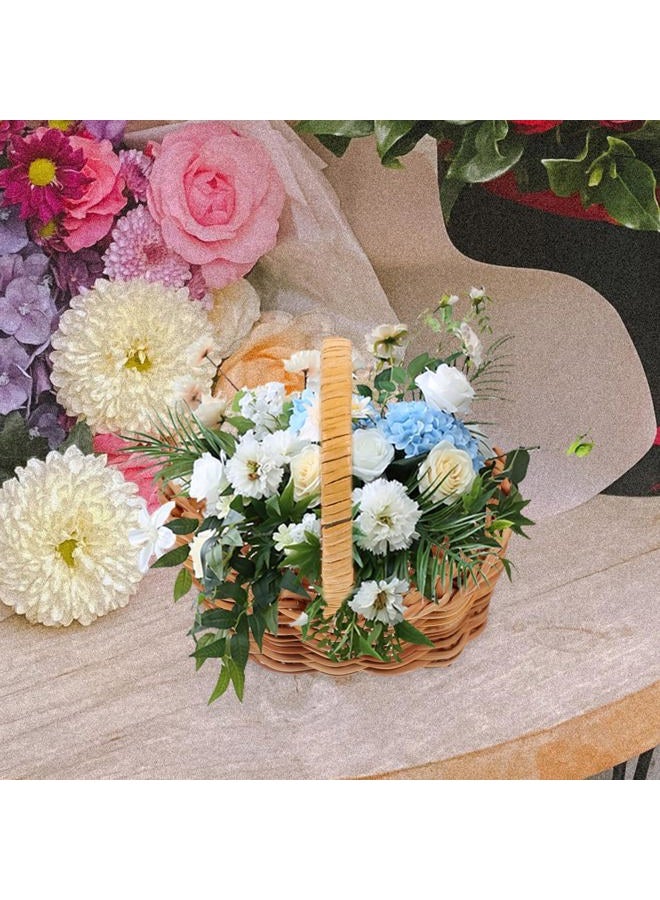 Alipis Dollhouse Basket 4pcs Mini Woven Basket Miniature Flower Basket Dollhouse Basket Willow Basket Tiny Party Favor Box for Crafts Accessories Landscape Photography Props - Image 2