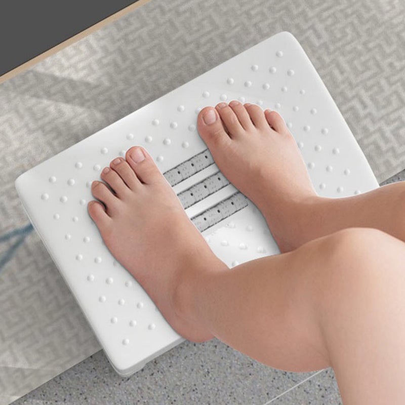 1 Pc Household Massage Foot Stool Office Foot Rest Foot Support Stool Foot Step (White) - Image 3