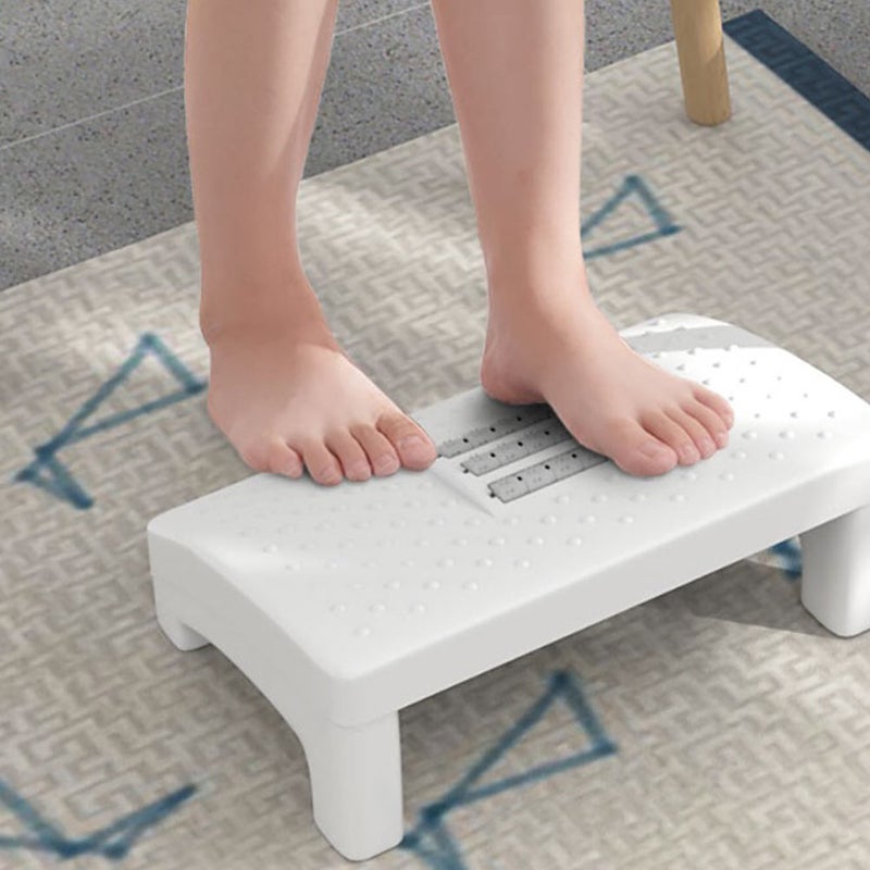 1 Pc Household Massage Foot Stool Office Foot Rest Foot Support Stool Foot Step (White) - Image 1