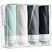 Gemice Travel Bottles for Toiletries, 3oz Tsa Approved Travel Size Containers BPA Free Leak Proof Travel Tubes Refillable Liquid Travel Accessories with Clear Toiletry Bag (4 Pack) - Image 2