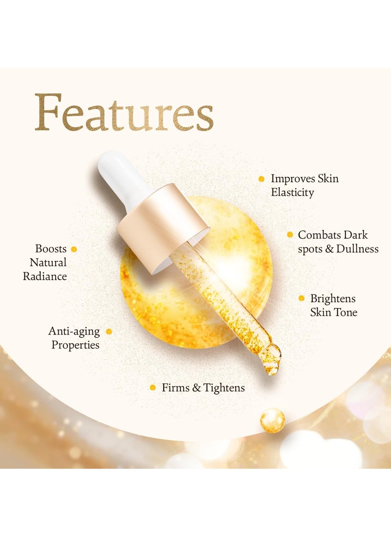 Indulgeo ESSENTIALS Indulgeo Essentials Rose Gold Beauty Oil 24K Gold Infused Makeup Face Primer Lightweight Anti Ageing Instant Glow Serum  - Image 4