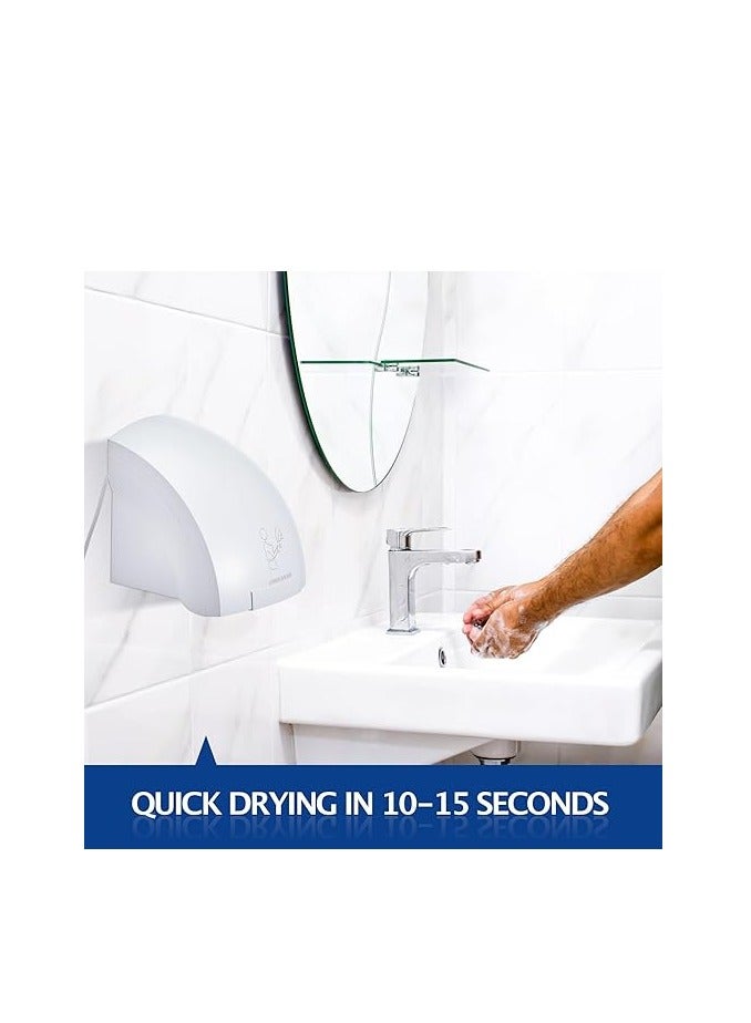 Midwest Electric Hand Dryer Commercial Compact Air Wiper Automatic Hand Air Dryer for Dry Machine Wall Business Home Household Restroom Office Mall - Image 5