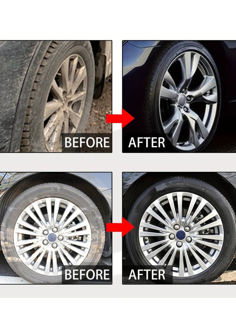 RAYHONG Tire Coating Wax 100G Long Lasting Shiny Tyre Coating Reduce Tire Cracking Waterproof and Dustproof Coating Film Wax Car Bike Tire Protective Film  - Image 5