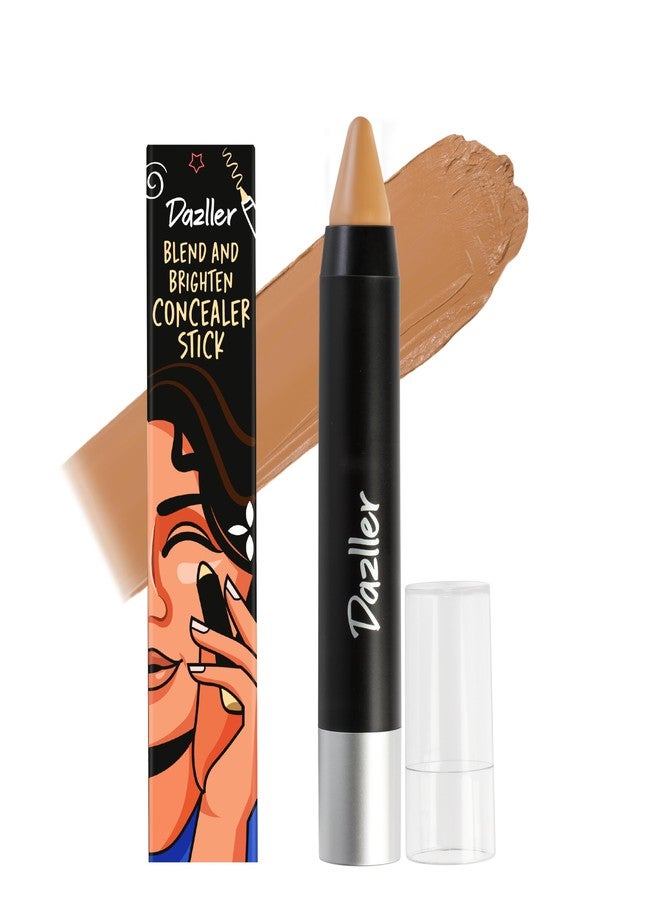 Dazller Blend 'N Brighten Concealer Stick, Creamy, No Caking, Full Coverage, Long lasting, Water-resistant, 186 - Potters Clay, 4.5g - Image 1