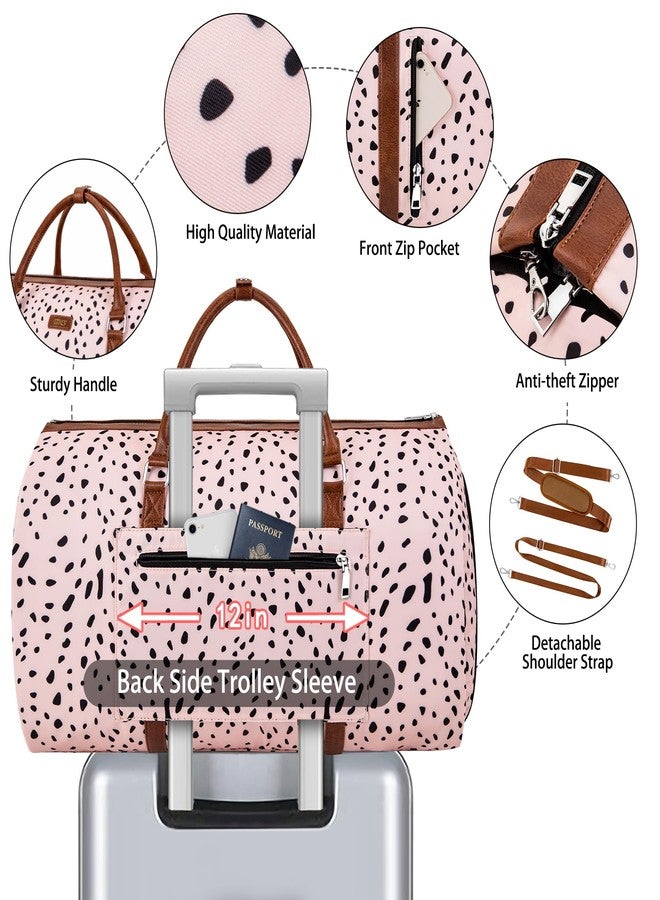 TIBES Convertible Garment Duffel Bag for Travel - Carry On Garment Bags With Toiletry Bag Large Weekender Bag for Men Women 2 in 1 Hanging Suitcase Suit Travel Duffel Overnight Bags 4pcs Set - Image 4