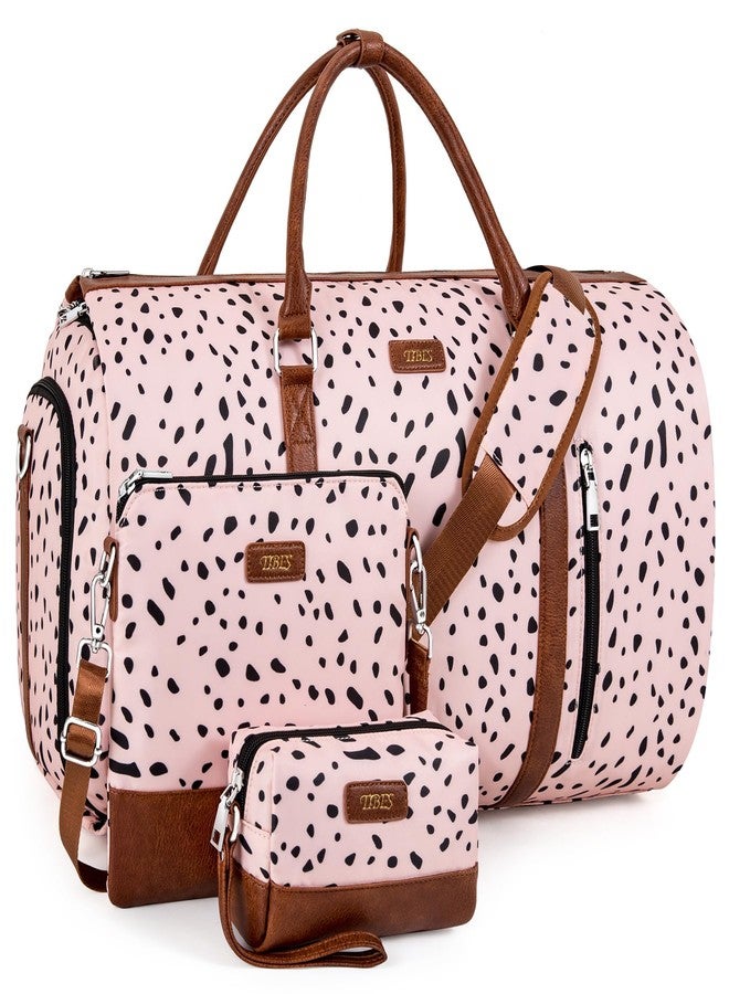 TIBES Convertible Garment Duffel Bag for Travel - Carry On Garment Bags With Toiletry Bag Large Weekender Bag for Men Women 2 in 1 Hanging Suitcase Suit Travel Duffel Overnight Bags 4pcs Set - Image 1