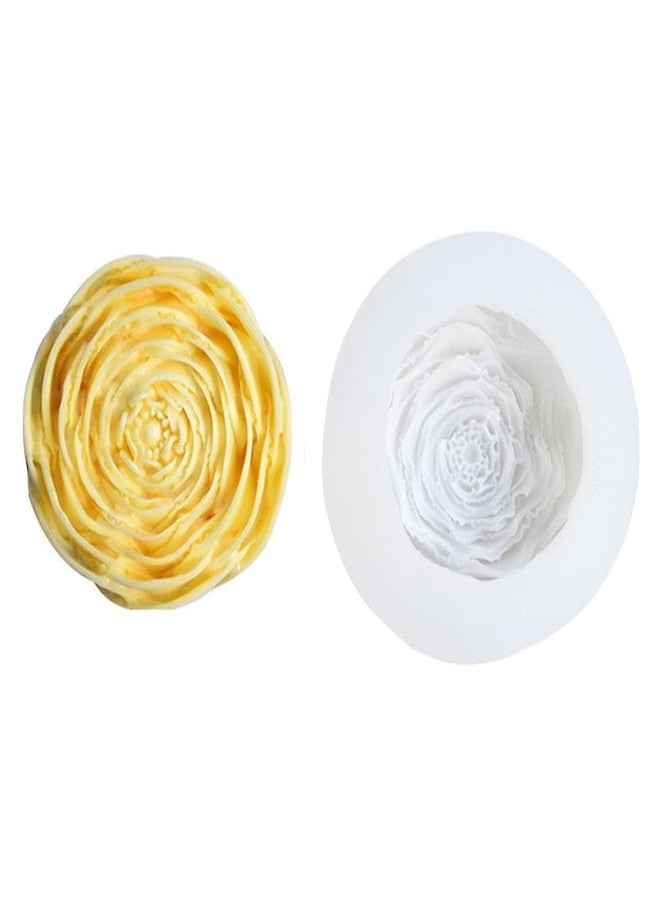 MATIN IMPEX Rose Shape Silicone Candle Mold Soap Fondant Cake Chocolate Resin Clay Mold (WCM396) - Image 1