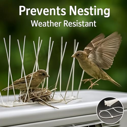 SpikeZone Bird Spikes for Balcony | Anti Pigeon Spikes for Window AC, Split AC & Ledges | Bird Control Spikes Polycarbonate | Anti Bird Spikes for Home & Office | Pack of 10 - Image 4