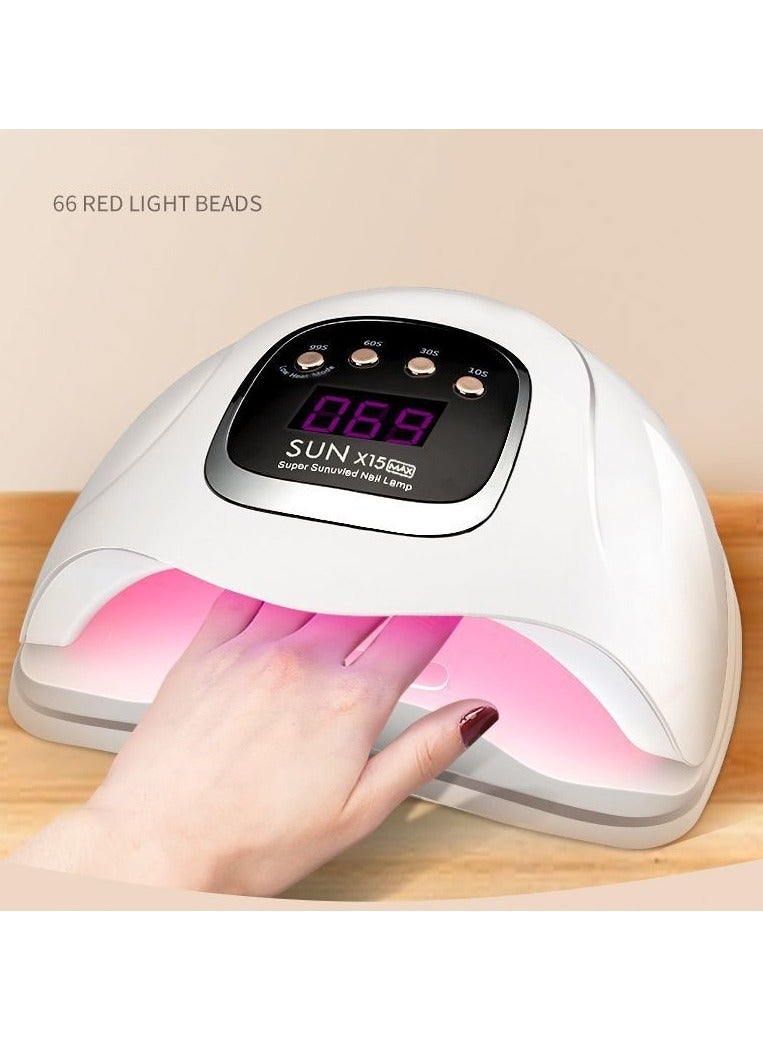 New upgraded UV LED Nail Lamp, UV Light for Nails 320W Led Lamp for Gel Nails, Professional Nail Dryer 66 LEDs Automatic Sensor  - Image 1