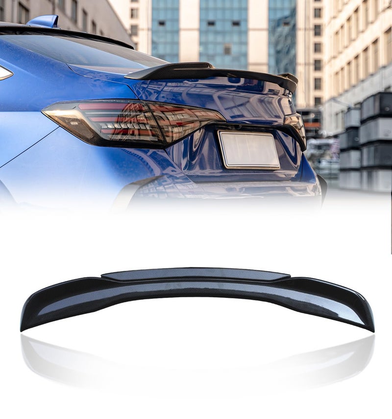 Xprite Rear Spoiler Compatible with 2021-2026 Honda Civic Sport Spoiler 11th Civic Sedan Rear Spoiler Wing, JDM Style ABS Material- Carbon Fiber Pattern - Image 1