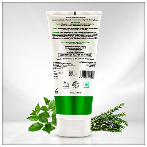Vedic Line Vedicline Shampoo with Keratin and Henna Leaf, Reduce Split Ends Dull & Frizzy Hair for Shiny and Smooth Hair, 200ml - Image 3