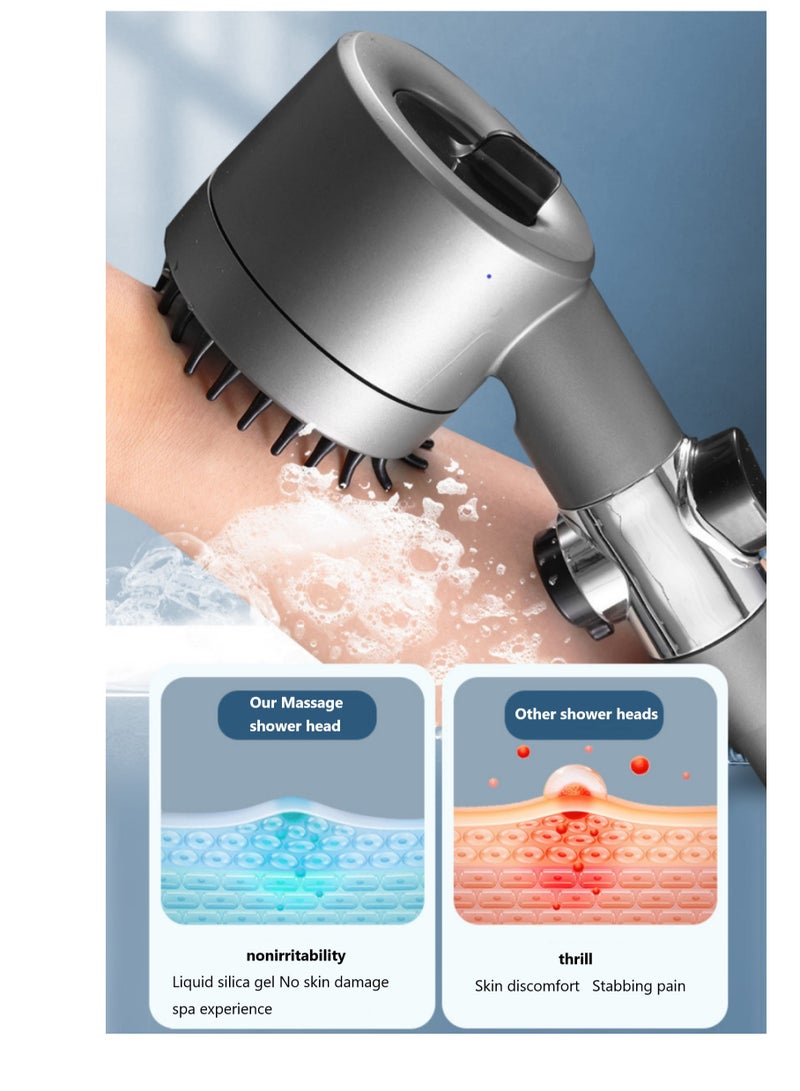 GUDOO Shower Filter Shower Head Handheld High-Pressure Shower Head to Remove Chlorine and Impurities Massages Scalp to Anti Hairfall and Dry Skin with Shower Hose and Shower Holder - Image 4