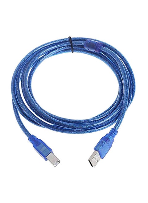 USB 2.0 A To B Male Adapter Data Cable Blue