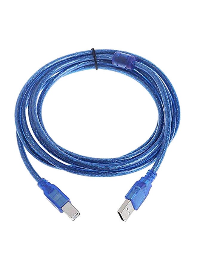 NIBEMINENT USB 2.0 A To B Male Adapter Data Cable Blue  - Image 1