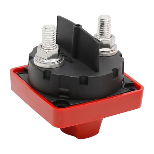EATAKWARD 300A Battery Disconnect Switch, 12V-48V Boat Battery ON/Off Disconnect Switch, Heavy Duty Power Kill Switch Cutoff Switch for RV Marine Car Truck (Red) - Image 3