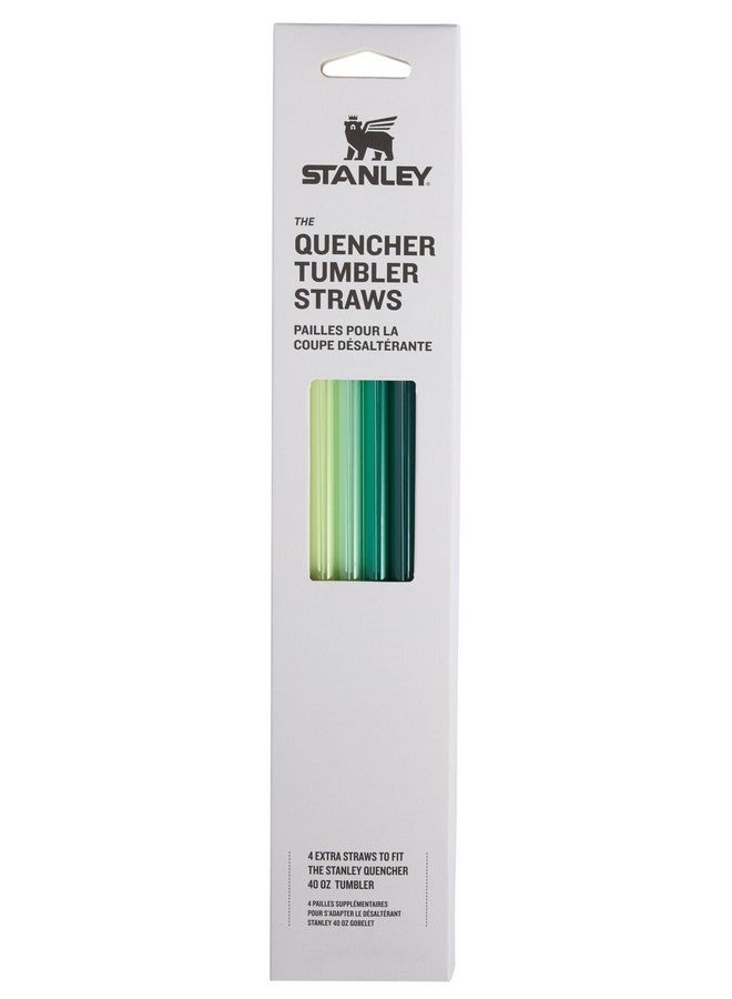 Stanley Stanley Quencher Tumbler Straws for 40 oz | Reusable Replacement Straws for Tumbler with Handle | Stainless Steel Drinking Cup Accessory | BPA-Free | Green Multi Pack - Image 1