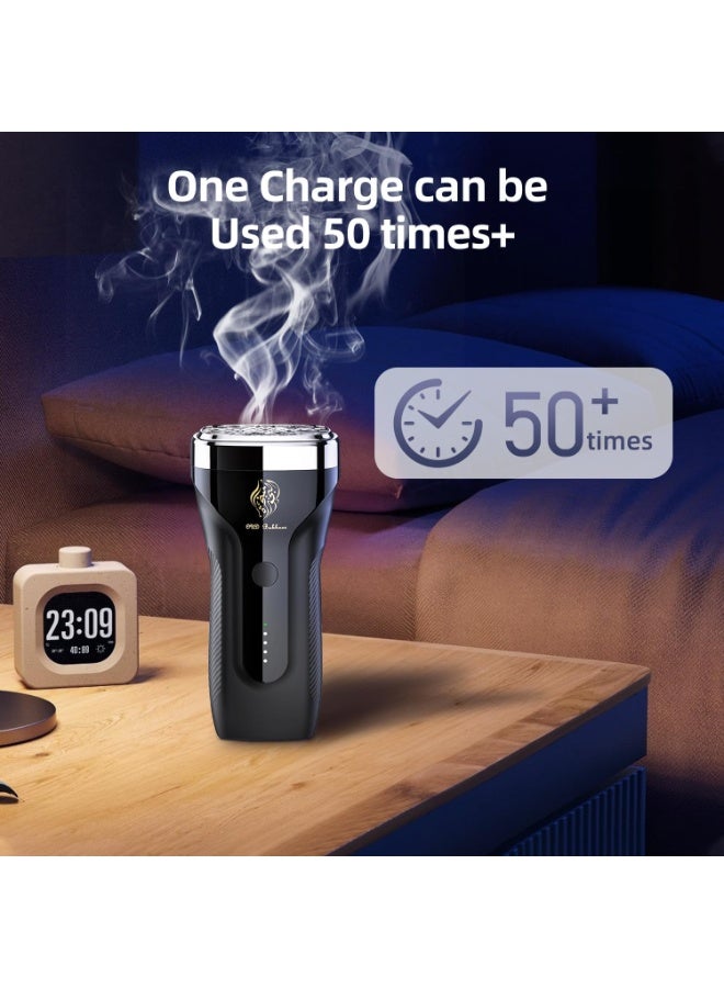 BlueFire 2-in-1 Arabic Bakhoor Portable Incense Burner & 8000mAh Power Bank – Rechargeable USB-C Electric Oud Diffuser with 22.5W PD Fast Charging, Smart Safety Shut-Off, LED Indicator for Muslim Home Decoration, Travel & Eid Gifts - Image 4
